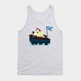 Dog sailor and duck pirate Tank Top